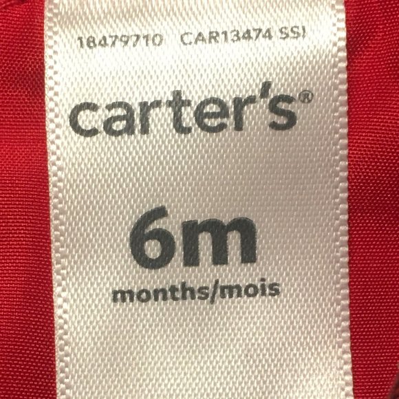 CARTER'S Baby Girls Red Buffalo Check Dress  |  6M - Picture 7 of 9